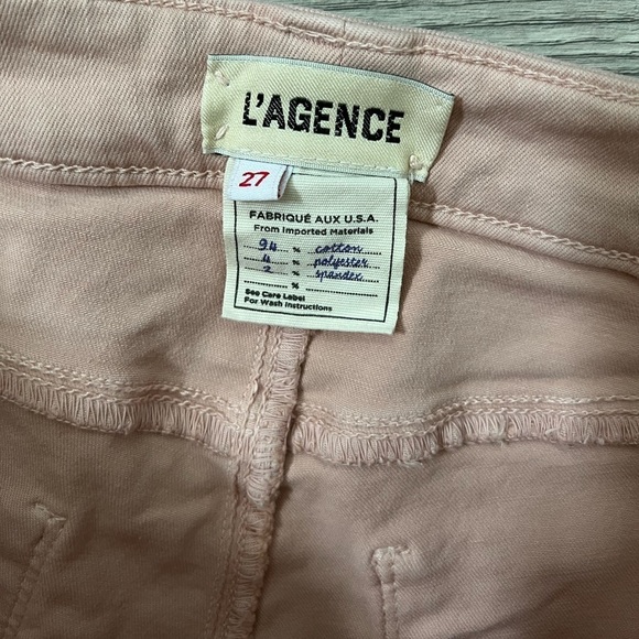 L'AGENCE Margot High-Rise Skinny Jeans | Petal Blush Pink | 27 - Picture 6 of 8